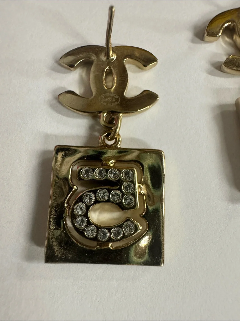 Chanel-  N°5 Crystal Drop Earrings - with Certificate of Authenticity